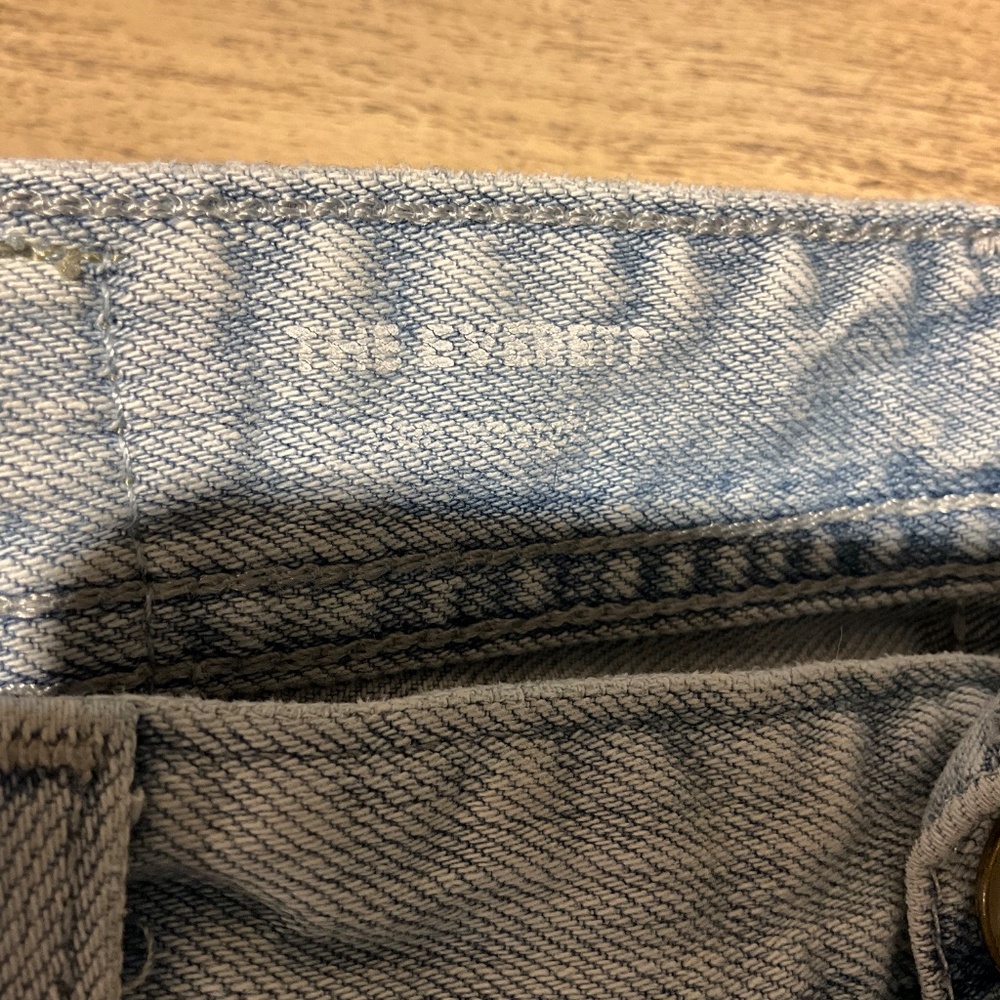 AG Everett Slim Straight Jeans Light Blue Faded Denim Size 31 33 W31 L33 31R - Picture 8 of 8